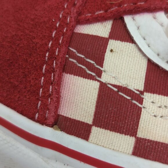 Vans Red Classic / Checkerboard Old Skool Sneakers, Men's 13 - Picture 9 of 10